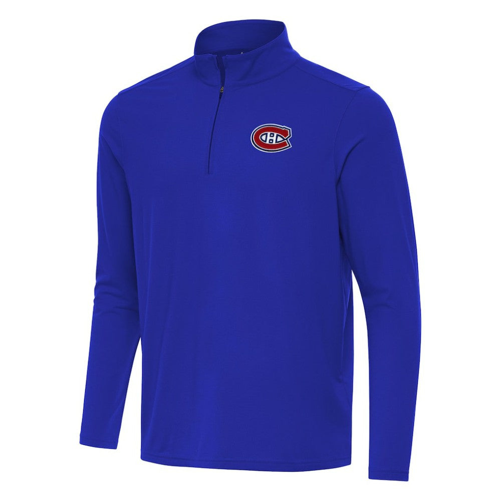 Montreal Canadiens Antigua Intent Quarter-Zip Top