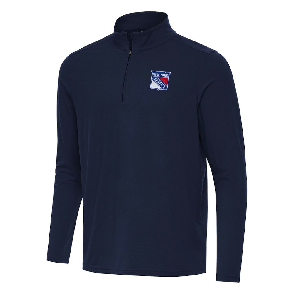 New York Rangers Antigua Intent Quarter-Zip Top