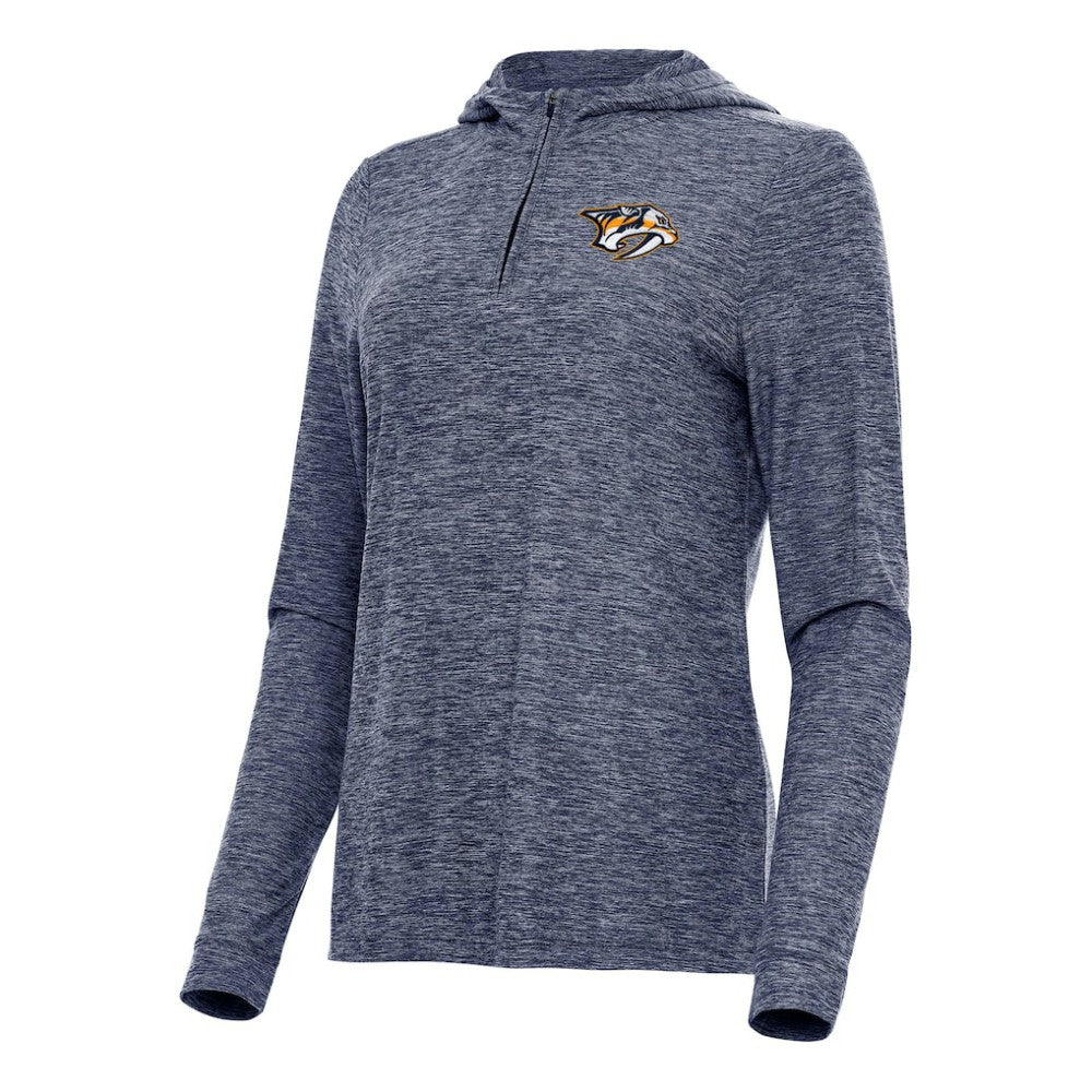 Nashville Predators Antigua Women's Daybreak Quarter-Zip Hoodie