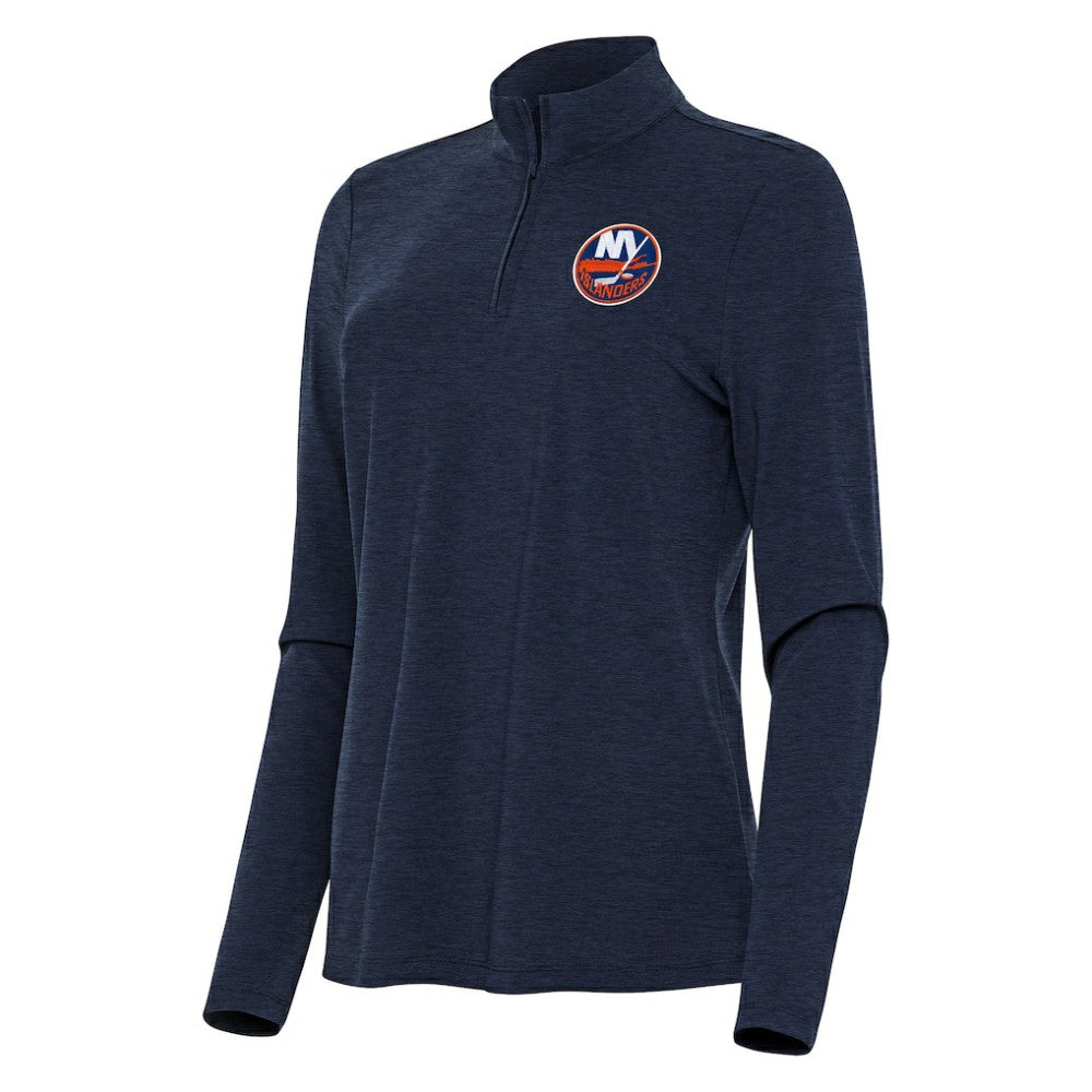 New York Islanders Antigua Women's Bright Quarter-Zip Top