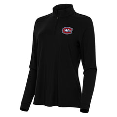 Montreal Canadiens Antigua Women's Intent Quarter-Zip Top