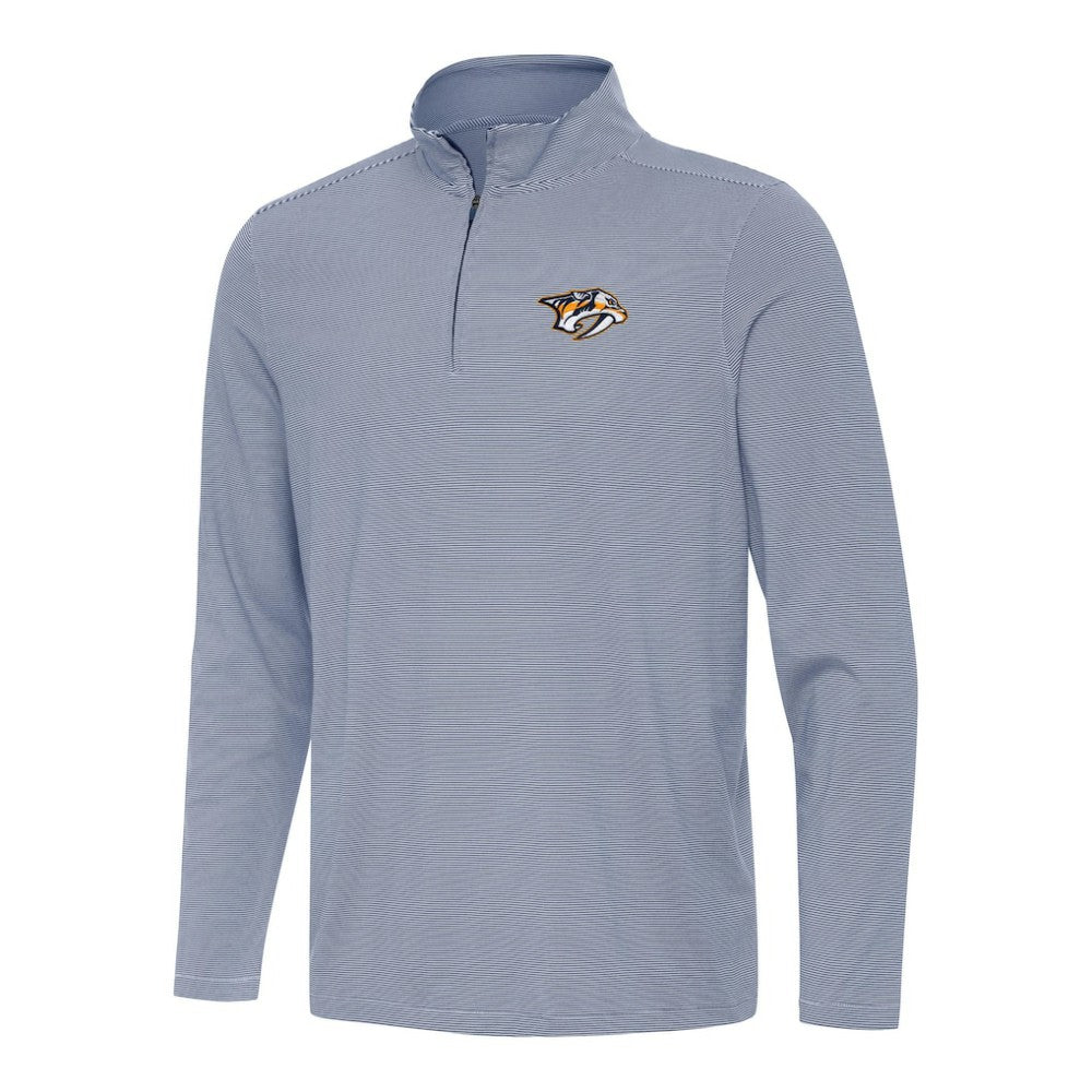 Nashville Predators Antigua Twine Quarter-Zip Top