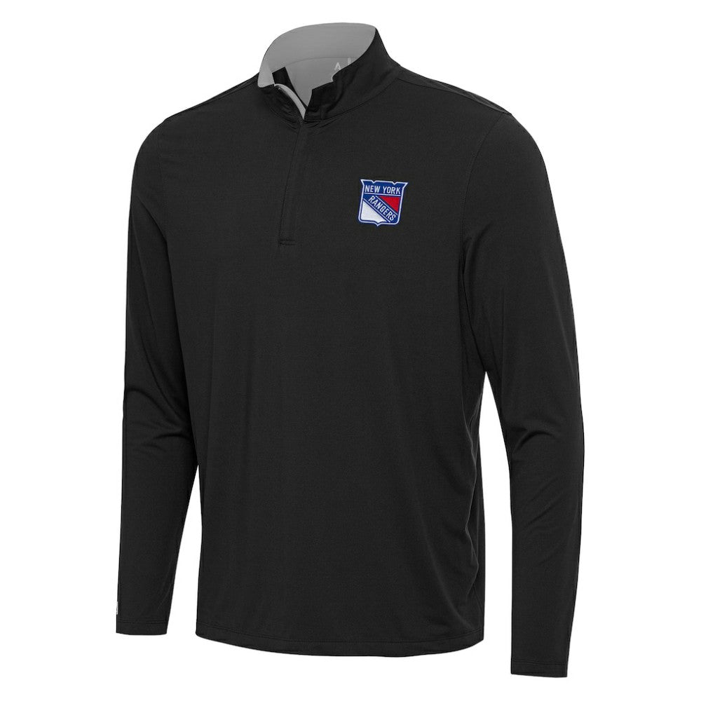 New York Rangers Antigua Content Quarter-Zip Pullover Top
