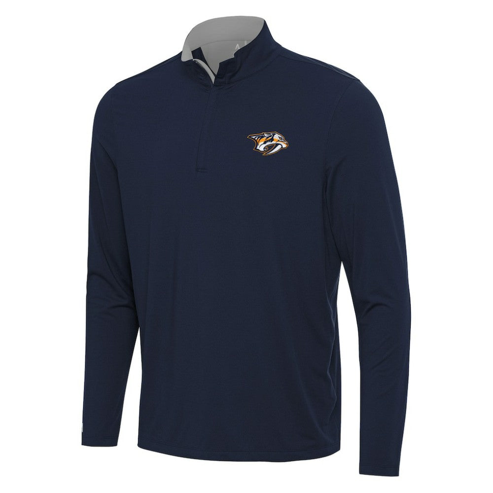 Nashville Predators Antigua Content Quarter-Zip Pullover Top