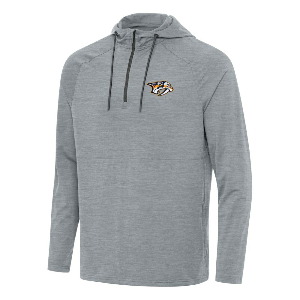 Nashville Predators Antigua Spikes Quarter-Zip Hoodie