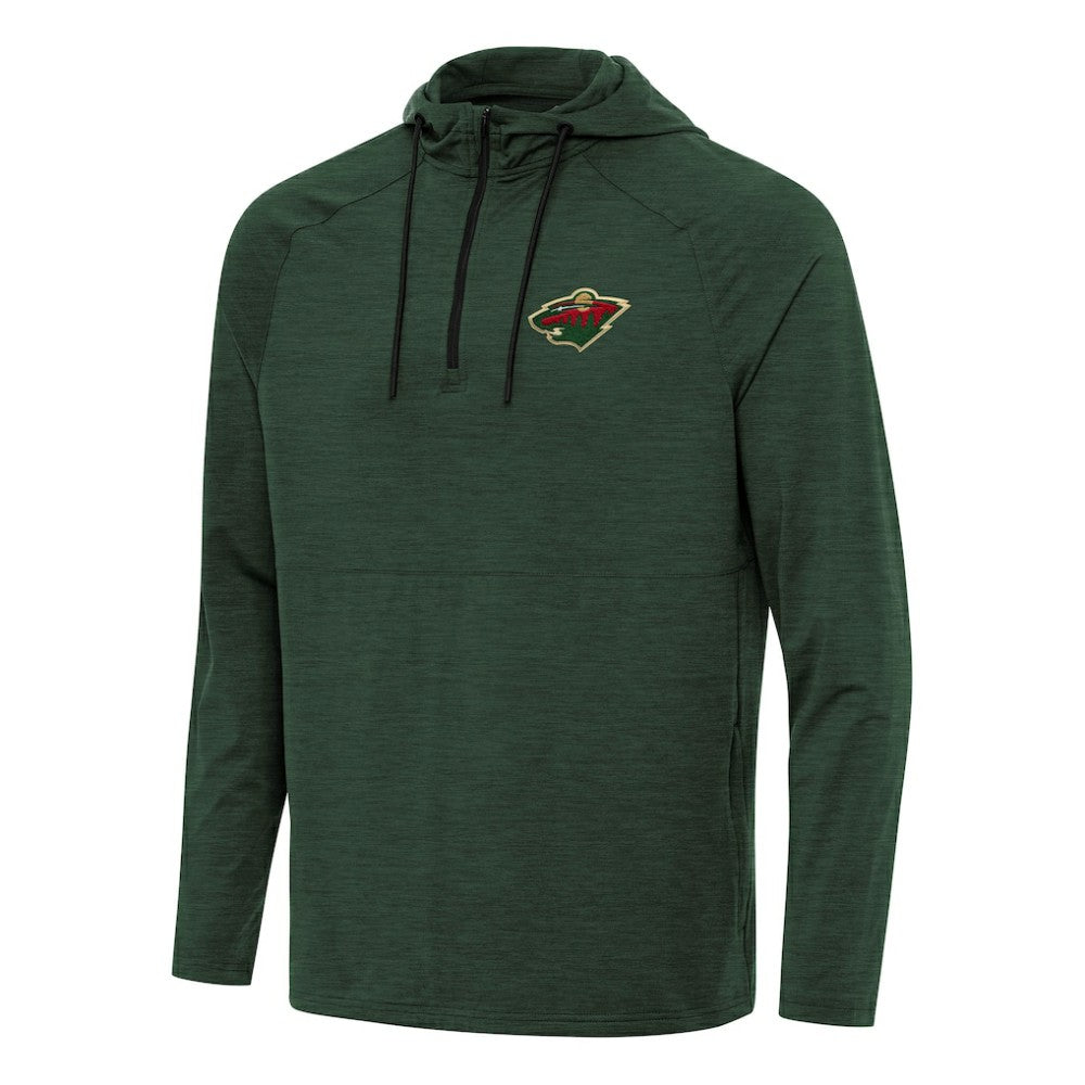 Minnesota Wild Antigua Spikes Quarter-Zip Hoodie