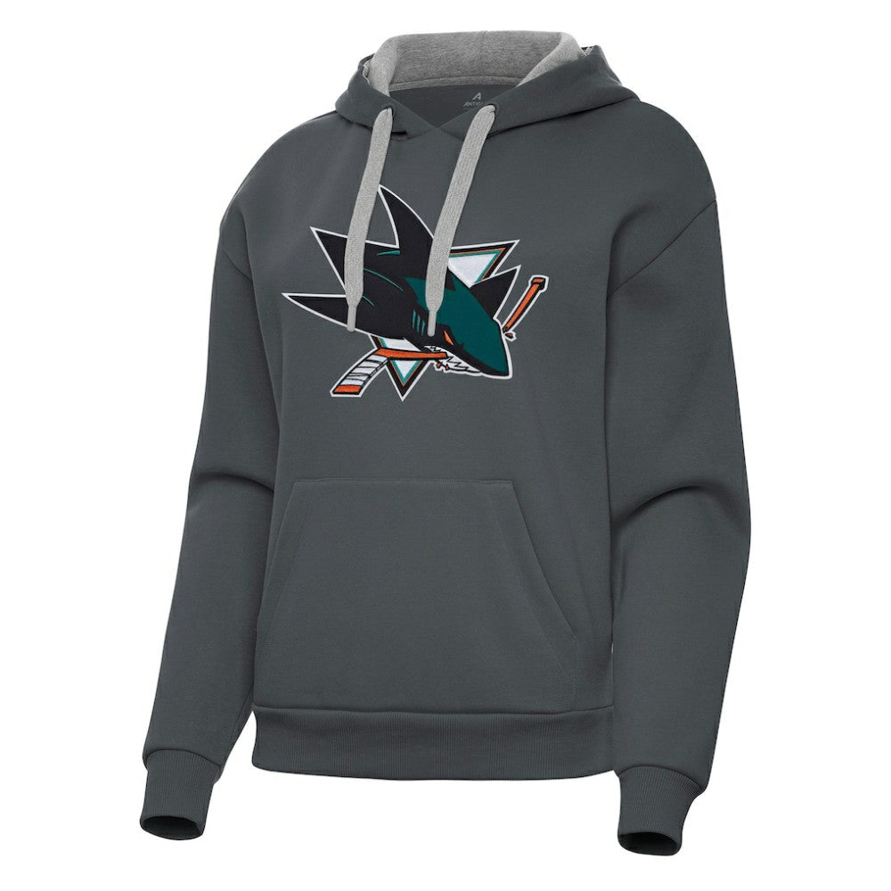 San Jose Sharks Antigua Women's Victory Pullover Hoodie