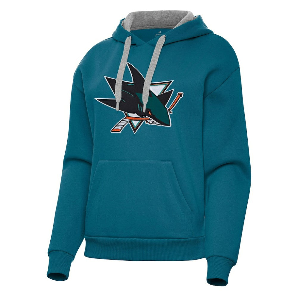 San Jose Sharks Antigua Women's Victory Pullover Hoodie