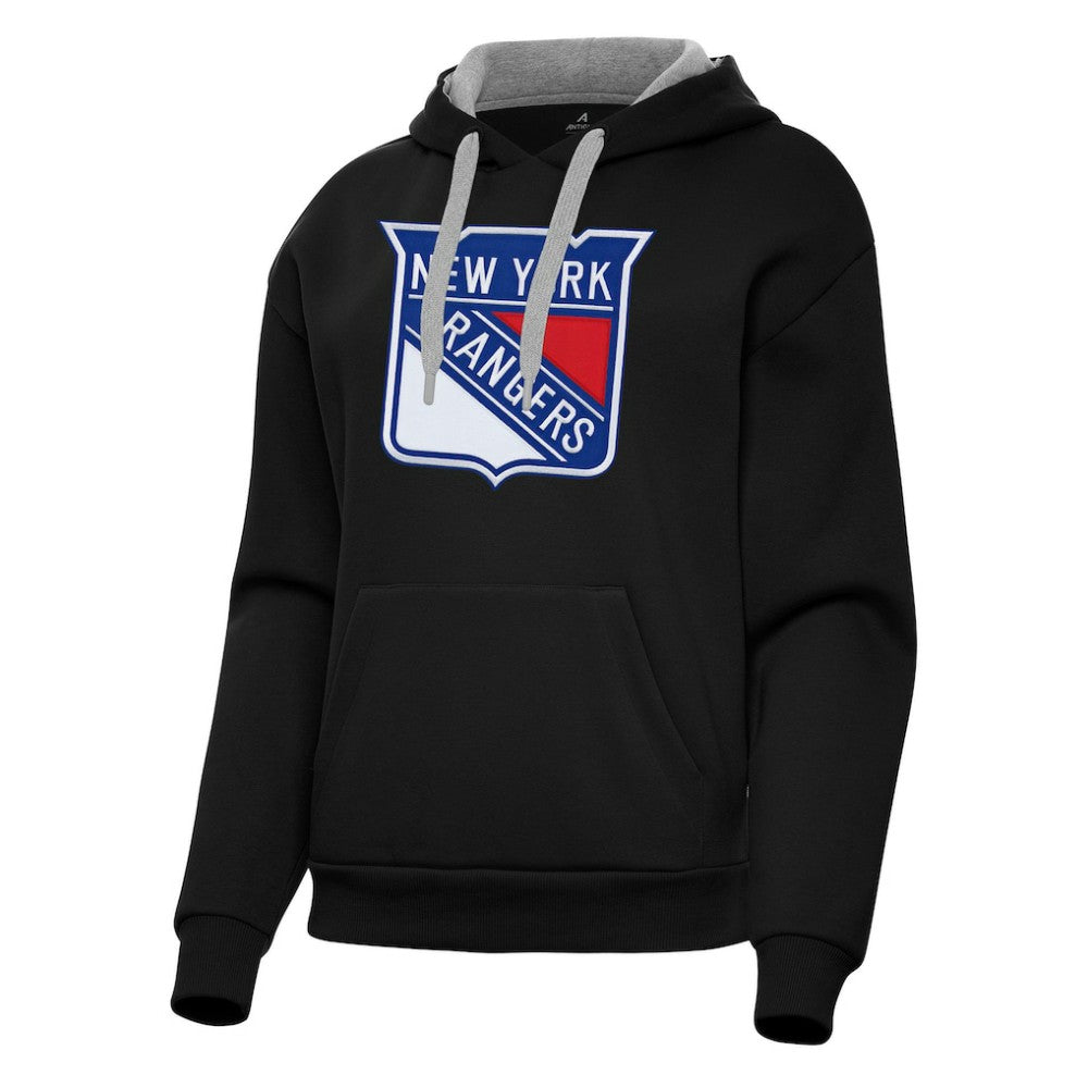 New York Rangers Antigua Women's Victory Pullover Hoodie
