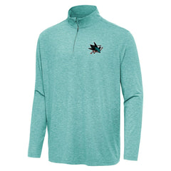 San Jose Sharks Antigua Hunk Quarter-Zip Top