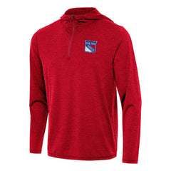 New York Rangers Antigua Tidy Quarter-Zip Hoodie