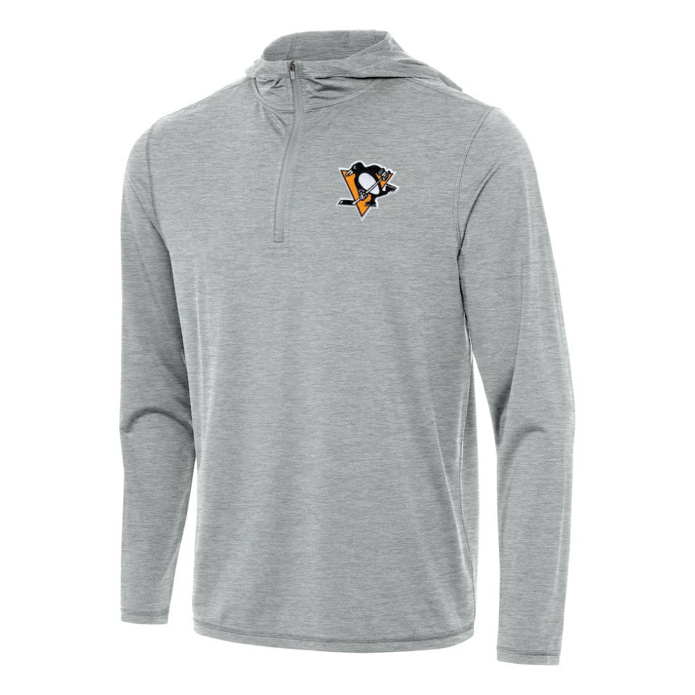 Pittsburgh Penguins Antigua Tidy Quarter-Zip Hoodie