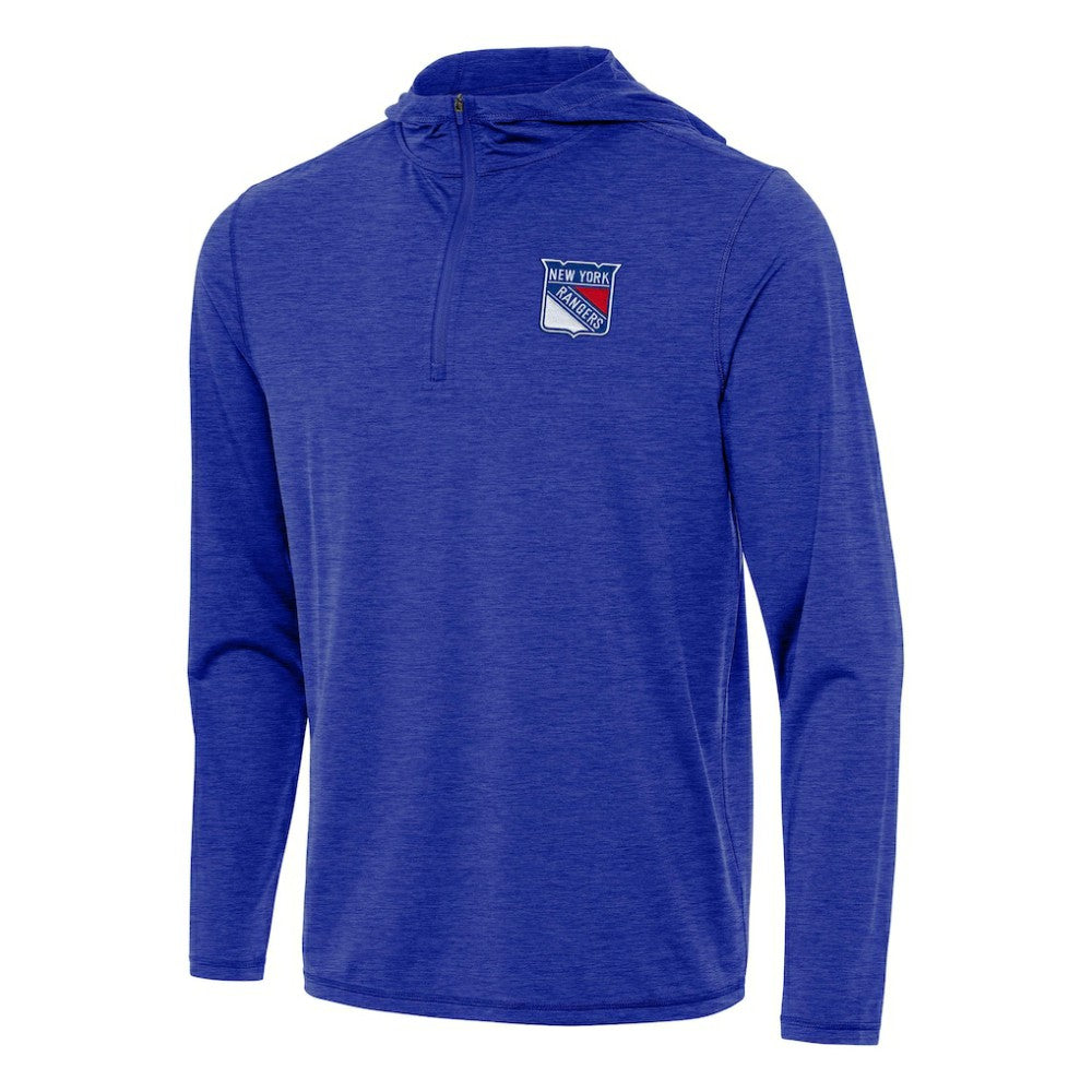 New York Rangers Antigua Tidy Quarter-Zip Hoodie