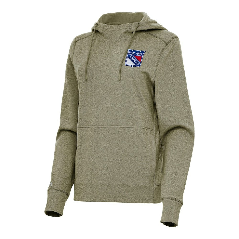 New York Rangers Antigua Women's Justice Pullover Hoodie