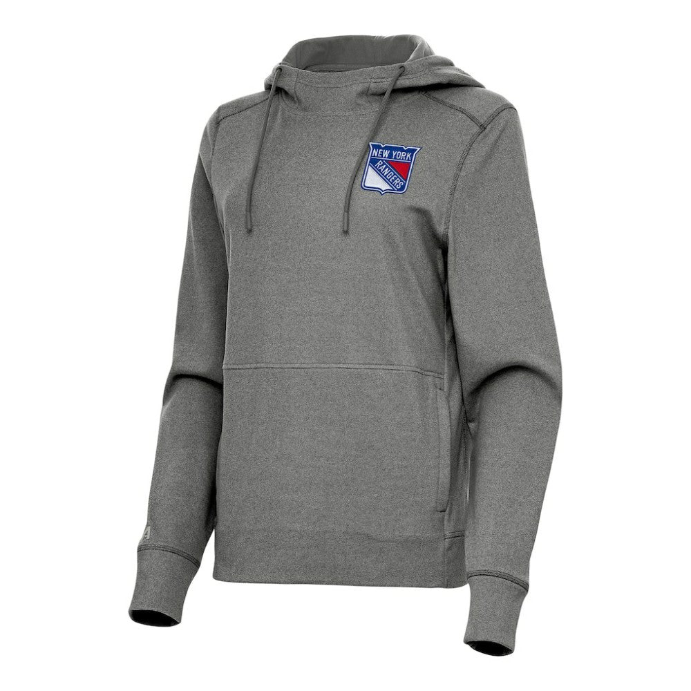 New York Rangers Antigua Women's Justice Pullover Hoodie