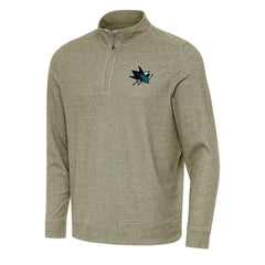 San Jose Sharks Antigua Subtle Quarter-Zip Sweatshirt