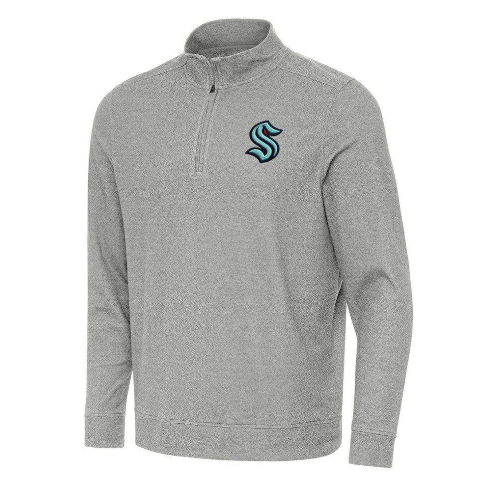 Seattle Kraken Antigua Subtle Quarter-Zip Sweatshirt