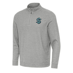 Seattle Kraken Antigua Subtle Quarter-Zip Sweatshirt