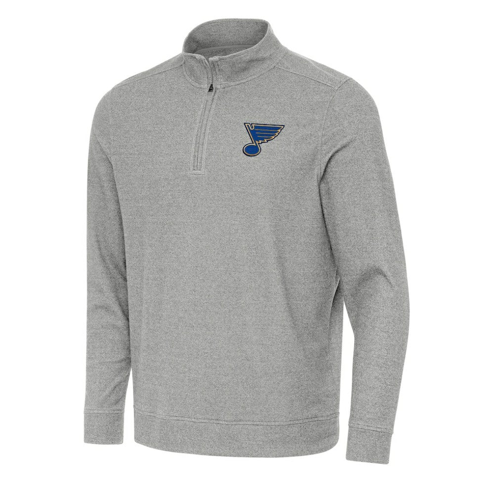St. Louis Blues Antigua Subtle Quarter-Zip Sweatshirt