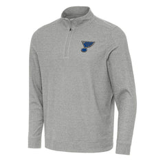 St. Louis Blues Antigua Subtle Quarter-Zip Sweatshirt