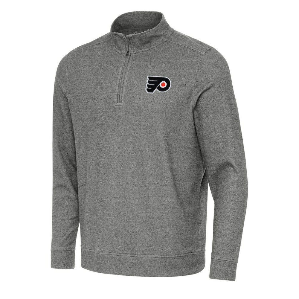 Philadelphia Flyers Antigua Subtle Quarter-Zip Sweatshirt