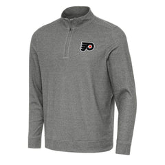 Philadelphia Flyers Antigua Subtle Quarter-Zip Sweatshirt