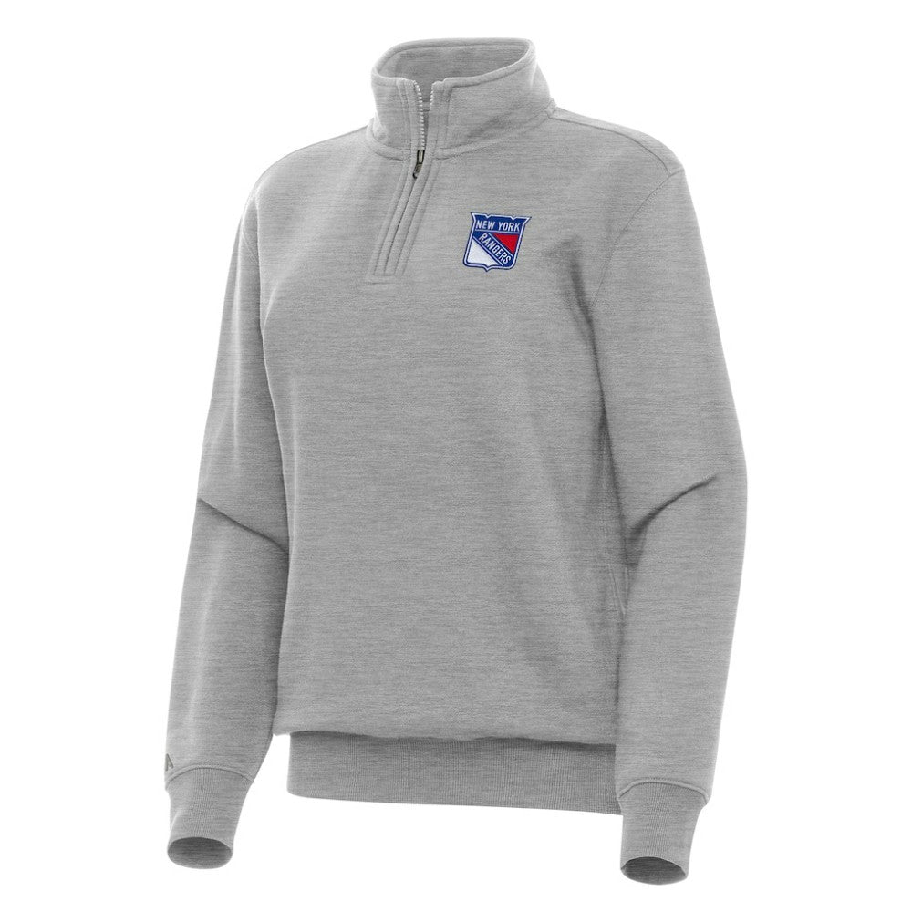New York Rangers Antigua Women's Victory Quarter-Zip Sweatshirt