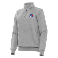 New York Rangers Antigua Women's Victory Quarter-Zip Sweatshirt