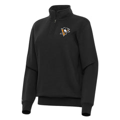 Pittsburgh Penguins Antigua Women's Victory Quarter-Zip Sweatshirt