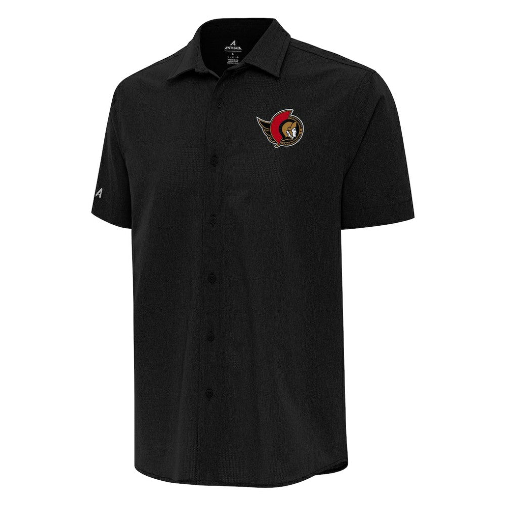 Ottawa Senators Antigua Activate Woven Short Sleeve Button-Up Shirt