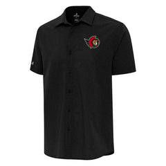 Ottawa Senators Antigua Activate Woven Short Sleeve Button-Up Shirt