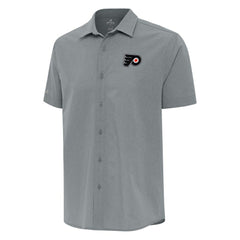 Philadelphia Flyers Antigua Activate Woven Short Sleeve Button-Up Shirt