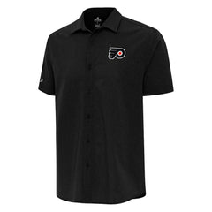 Philadelphia Flyers Antigua Activate Woven Short Sleeve Button-Up Shirt