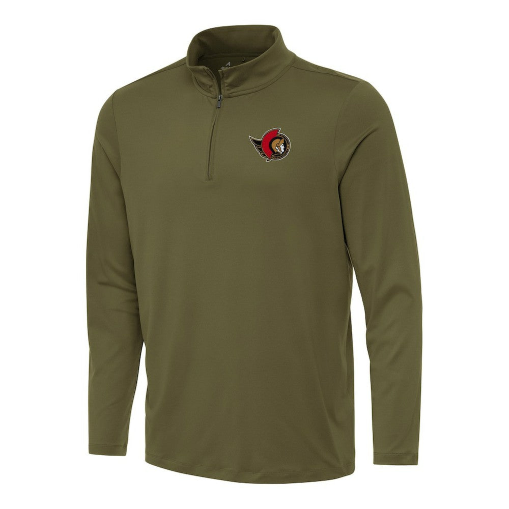 Ottawa Senators Antigua Reprocess Quarter-Zip Top