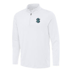 Seattle Kraken Antigua Reprocess Quarter-Zip Top
