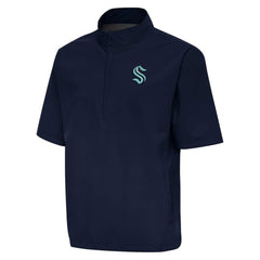 Seattle Kraken Antigua Brisk Quarter-Zip Windbreaker
