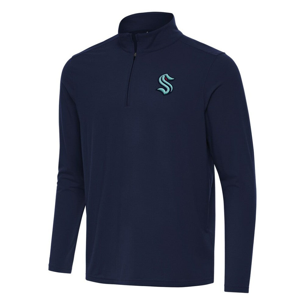 Seattle Kraken Antigua Intent Quarter-Zip Top