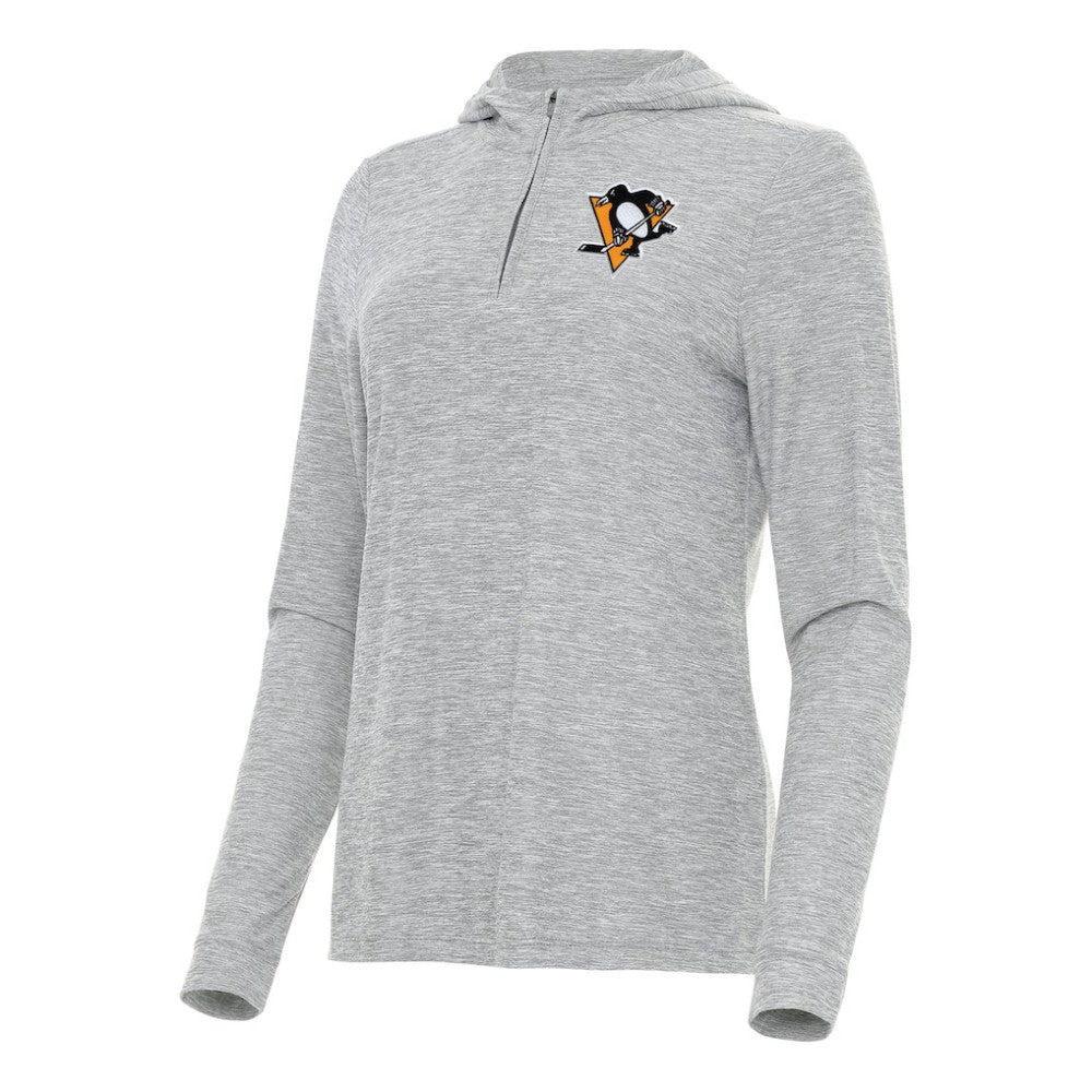 Pittsburgh Penguins Antigua Women's Daybreak Quarter-Zip Hoodie