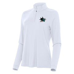 San Jose Sharks Antigua Women's Intent Quarter-Zip Top