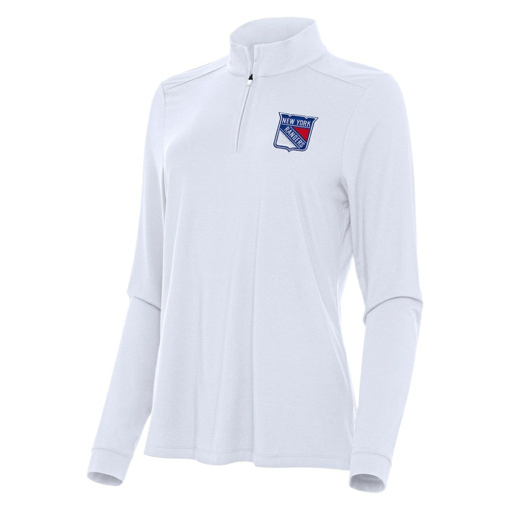 New York Rangers Antigua Women's Intent Quarter-Zip Top