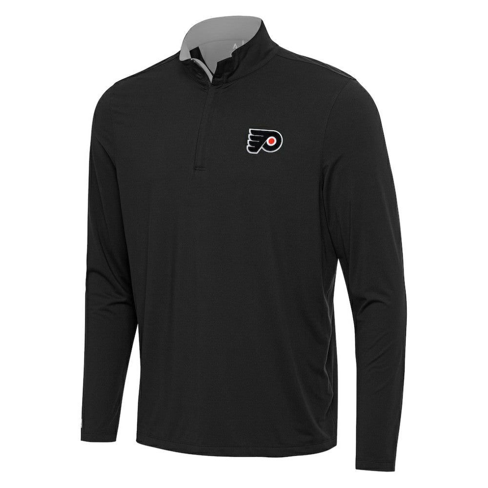 Philadelphia Flyers Antigua Content Quarter-Zip Pullover Top