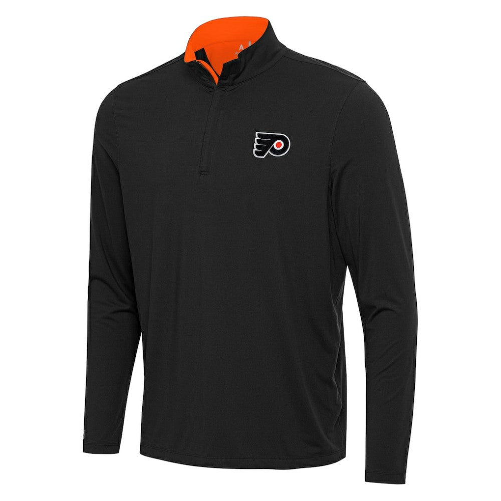 Philadelphia Flyers Antigua Content Quarter-Zip Pullover Top