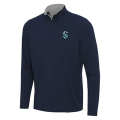 Seattle Kraken Antigua Content Quarter-Zip Pullover Top