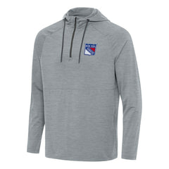 New York Rangers Antigua Spikes Quarter-Zip Hoodie