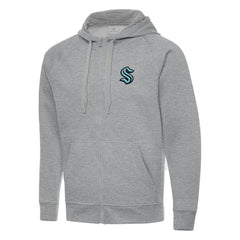 Seattle Kraken Antigua Big & Tall Victory Full-Zip Hoodie