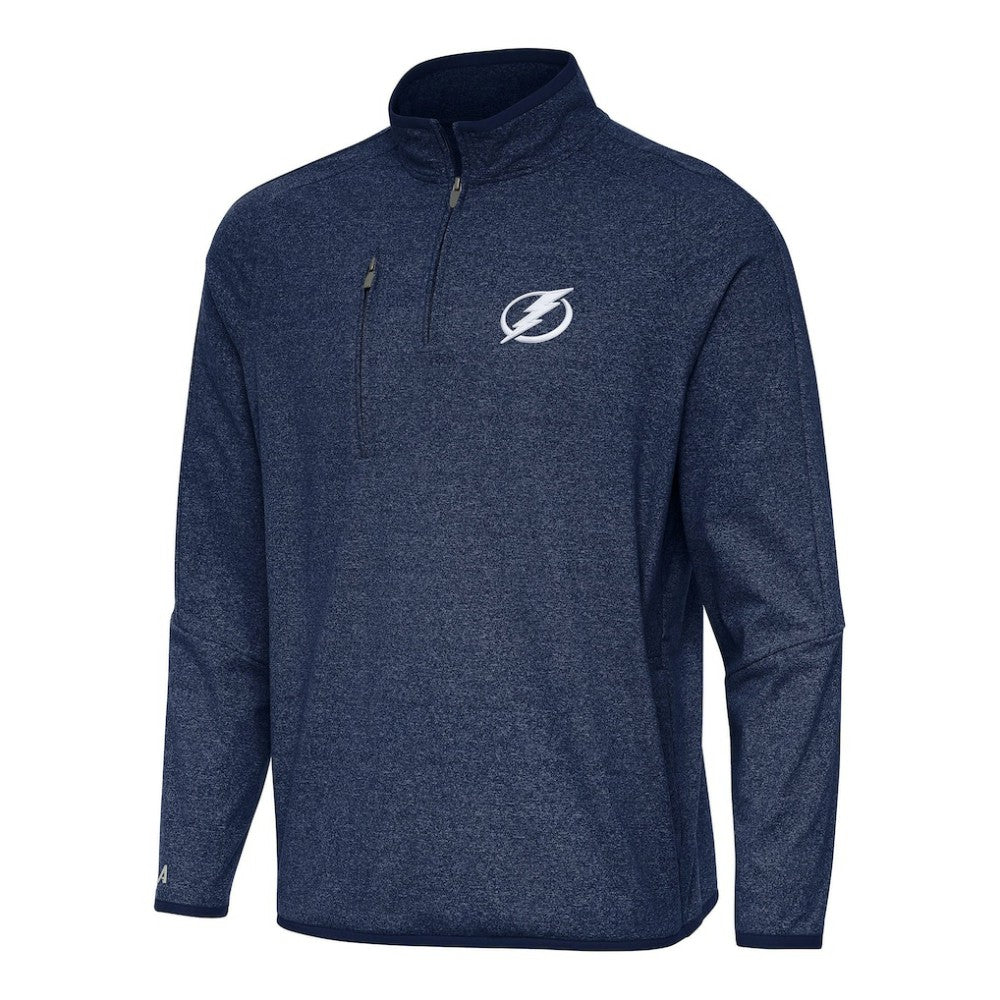 Tampa Bay Lightning Antigua Certain Quarter-Zip Tri-Blend Sweatshirt