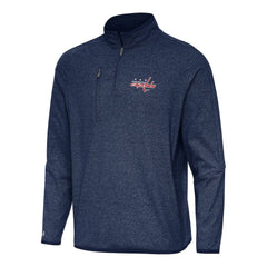 Washington Capitals Antigua Certain Quarter-Zip Tri-Blend Sweatshirt