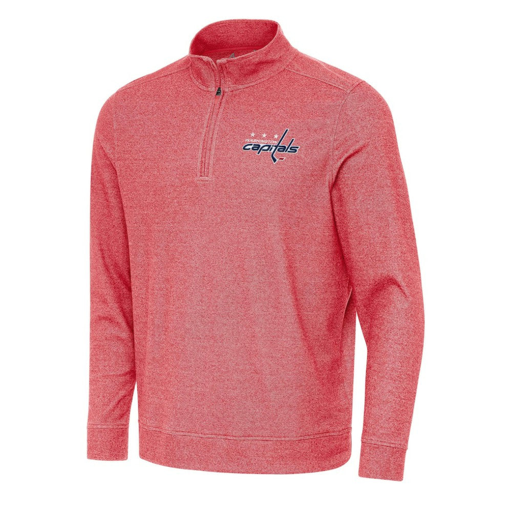 Washington Capitals Antigua Subtle Quarter-Zip Sweatshirt
