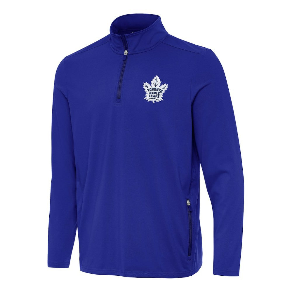 Toronto Maple Leafs Antigua Perilous Quarter-Zip Sweatshirt