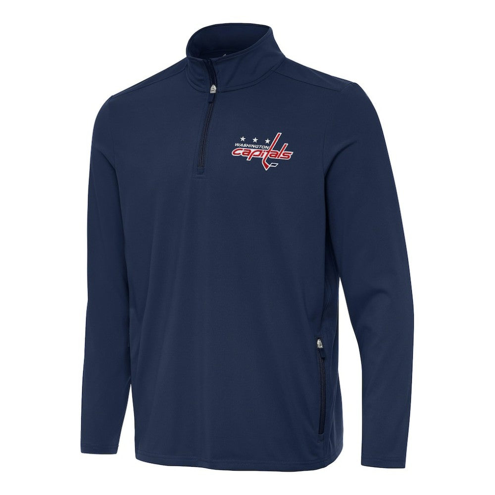 Washington Capitals Antigua Perilous Quarter-Zip Sweatshirt